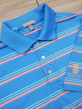 Peter Millar Summer Comfort Golf Polo Ritz Carlton Large